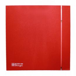Вытяжной вентилятор Soler Palau SILENT-200 CZ RED DESIGN 4C, красный, c обратным клапаном