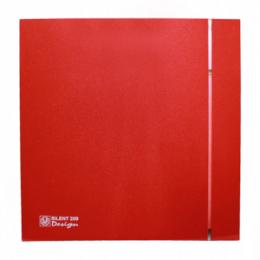 Вытяжной вентилятор Soler Palau SILENT-200 CZ RED DESIGN 4C, красный, c обратным клапаном 