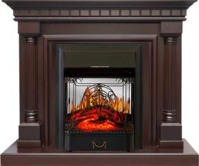 Электрокамин Royal Flame (портал Dallas темный дуб, очаг Royal Flame Majestic FX M Black) 