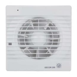 Вытяжной вентилятор Soler Palau DECOR-200CH белый, c обратным клапаном, гигростатом и таймером