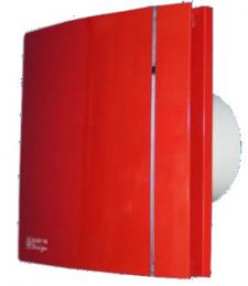 Вытяжной вентилятор Soler Palau SILENT-100 CZ DESIGN красный, c обратным клапаном