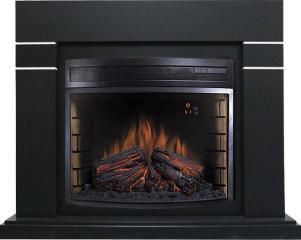 Электрокамин Royal Flame (портал Lindos черный, очаг Royal Flame Dioramic 28 LED FX) 