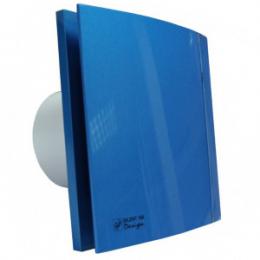 Вытяжной вентилятор Soler Palau SILENT-100 CZ DESIGN синий, c обратным клапаном