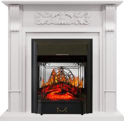 Электрокамин Royal Flame (портал Venice белый, очаг Royal Flame Majestic FX M Black) 
