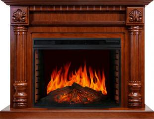 Электрокамин Royal Flame (портал Edinburg орех, очаг Royal Flame Dioramic 33 LED FX) 