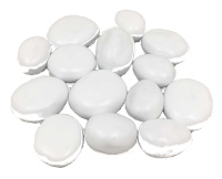 Декоративные белые керамические камни для биокамина Zefire 14 шт.