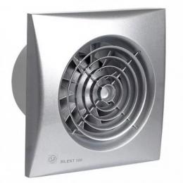 Вытяжной вентилятор Soler Palau SILENT-100 CZ серебро, c обратным клапаном