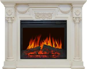Электрокамин Royal Flame (портал London слоновая кость с патиной, очаг Royal Flame Jupiter FX New) 