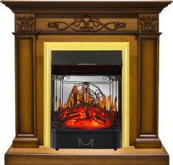 Электрокамин Royal Flame (портал Verona дуб антик, очаг Royal Flame Majestic FX M Brass) 