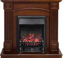 Электрокамин Royal Flame (портал Boston темный дуб, очаг Royal Flame Fobos FX Black) 