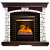 3D электрокамин Royal Flame (портал Glasgow темный дуб, очаг Real Flame 3D Olympic) 