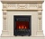 Электрокамин Royal Flame (портал Corsica слоновая кость с патиной, очаг Royal Flame Aspen Black) 