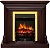Электрокамин Royal Flame (портал Bradford темный дуб, очаг Royal Flame Fobos FX Brass) 