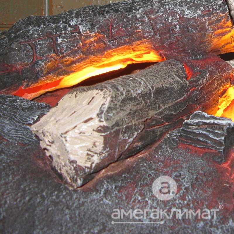 Электрокамин Real Flame (портал Corsica цвет слоновая кость с патиной, очаг RealFlame Helios 3D 26) 