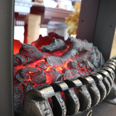 Электрический камин Royal Flame (портал Luxemburg слоновая кость, сланец бежевый, очаг Royal Flame Fobos FX M Black) 