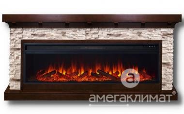 Электрокамин Royal Flame (портал Chalet 60 темный дуб, очаг Vision 60 LOG LED) 