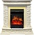 Электрокамин Royal Flame (портал Luzern слоновая кость, сланец белый, очаг Royal Flame Majestic FX Brass) 