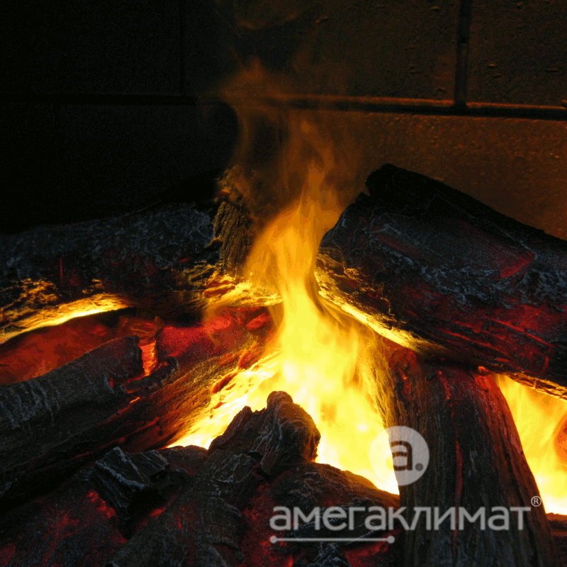 Электрокамин Real Flame (портал Philadelphia цвет орех, очаг Helios 3D 26) 