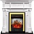 Электрокамин Royal Flame (портал Oxford белый, очаг Royal Flame Majestic FX M Brass) 