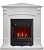 Угловой электрокамин Royal Flame (портал Sorrento белый дуб, очаг Royal Flame Aspen Black) 