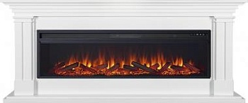 Электрокамин Royal Flame (портал Lyon 60 белый, очаг Royal Flame Vision 60 LOG LED) 