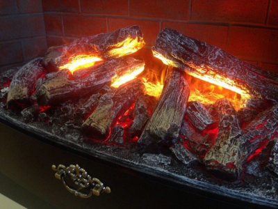 Электрокамин Real Flame (портал Milano цвет тёмный орех, очаг Firestar 3D 25,5) 