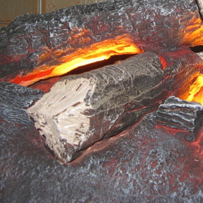 Электрокамин Real Flame (портал Philadelphia цвет орех, очаг Helios 3D 26) 