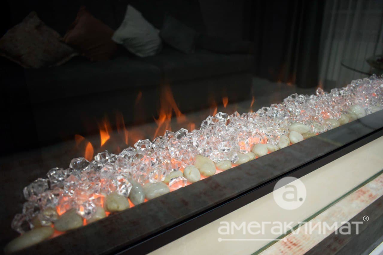 Электрокамин Royal Flame (портал Chalet 60 темный дуб, очаг Royal Flame Vision 60 LED) 