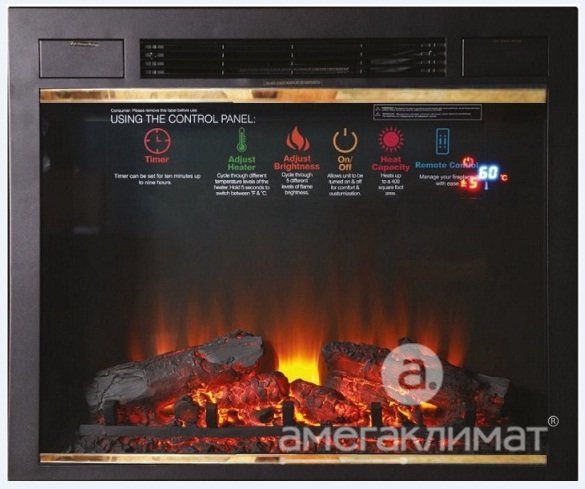 Электрический камин Inter Flame Sirius 30 LED FX Brass 