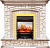 Электрокамин Royal Flame (портал Preston слоновая кость с патиной, очаг Royal Flame Fobos FX M Brass) 