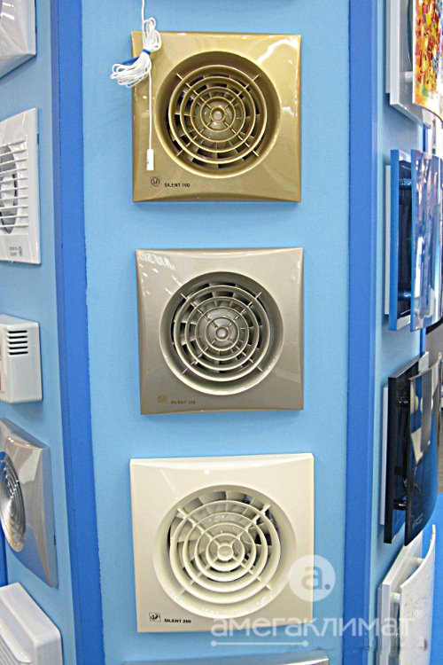 Вытяжной вентилятор Soler Palau SILENT-100 CZ серебро, c обратным клапаном 