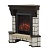 Угловой электрокамин Real Flame (Stone Corner new STD, очаг Real Flame Eugene)