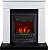 Электрокамин Royal Flame (портал Bergen белый с черным, очаг Aspen Black) 
