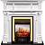 Электрокамин Royal Flame (портал Oxford белый, очаг Royal Flame Fobos FX M Brass) 