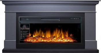  Электрокамин Royal Flame (портал California 42 серый графит, очаг Royal Flame Vision 42 LOG LED) 