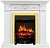 Электрокамин Royal Flame (портал Verona белый дуб, очаг Royal Flame Fobos FX Brass) 