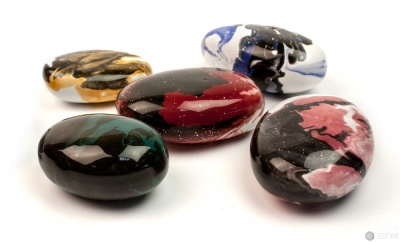 Декоративные цветные керамические камни для биокамина Zefire 14 шт. 