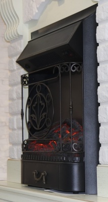 Электрокамин Royal Flame (портал Barcelona дуб табачный, очаг Royal Flame Majestic FX Black) 