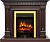 Электрокамин Royal Flame (портал Dallas темный дуб, очаг Royal Flame Fobos FX Brass) 