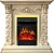 Электрокамин Royal Flame (портал Adriana слоновая кость, сланец бежевый, очаг Royal Flame Majestic FX Brass) 