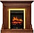 Электрокамин Royal Flame (портал Bradford орех, очаг Royal Flame Fobos FX Brass) 