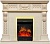 Электрокамин Royal Flame (портал Corsica слоновая кость с патиной, очаг Royal Flame Majestic FX Brass) 