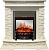 Электрокамин Royal Flame (портал Luzern слоновая кость, сланец белый, очаг Royal Flame Fobos FX M Black) 