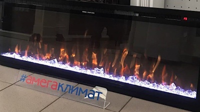Электрокамин Real Flame (портал Stockholm 60 белый, очаг Saphir 60) 
