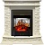 Электрокамин Royal Flame (портал Luzern слоновая кость, сланец белый, очаг Royal Flame Majestic FX M Black) 