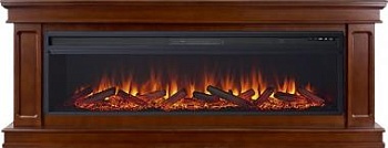 Электрокамин Royal Flame (портал Geneva 60 темный дуб, очаг Royal Flame Vision 60 LOG LED) 